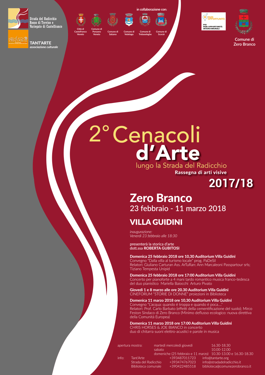 Locandina Cenacoli d'Arte Lungo la Strada del Radicchio | Villa Emo | Fanzolo di Vedelago (Treviso)