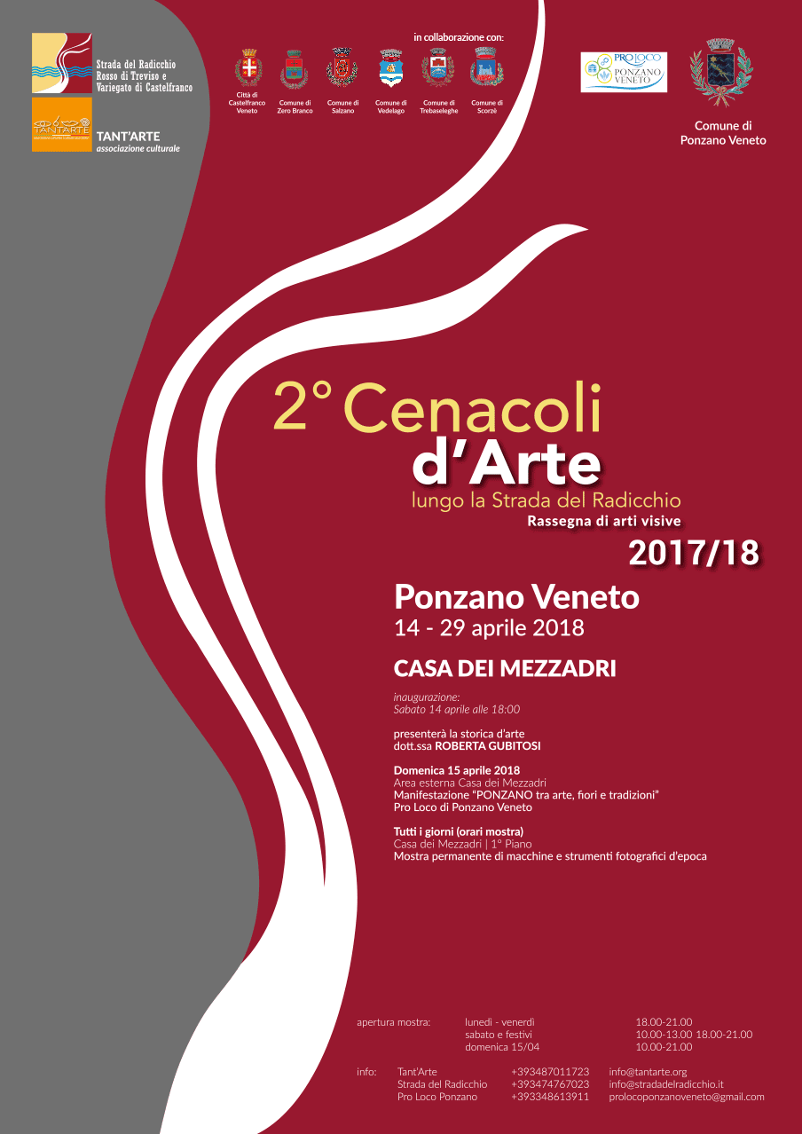 Locandina Cenacoli d'Arte Lungo la Strada del Radicchio | Villa Emo | Fanzolo di Vedelago (Treviso)