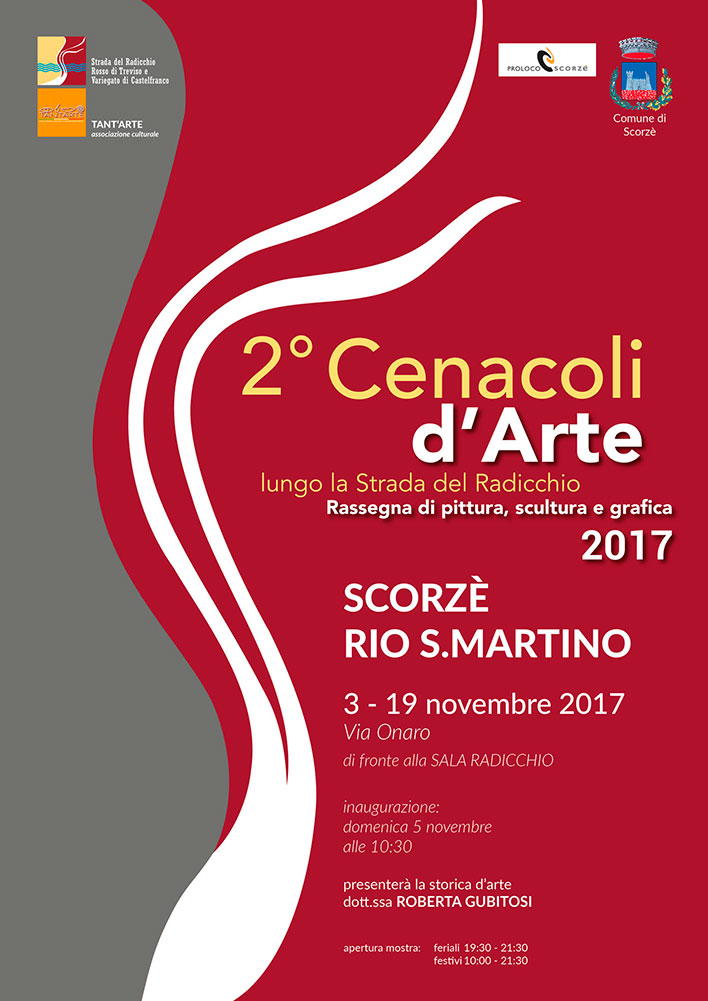 Locandina Cenacoli d'Arte Lungo la Strada del Radicchio 2015 | Rio San Martino | Scorz� (Venezia)
